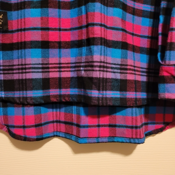 The Vermont Flannel Co Men Plaid Shirt XS Multicolor Long Sleeve 1/2 Button up - Picture 4 of 7